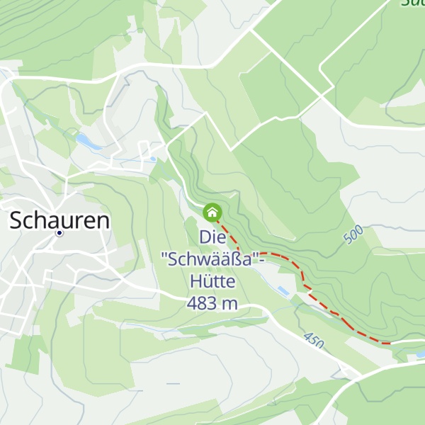 Map of Die "Schwääßa"-Hütte