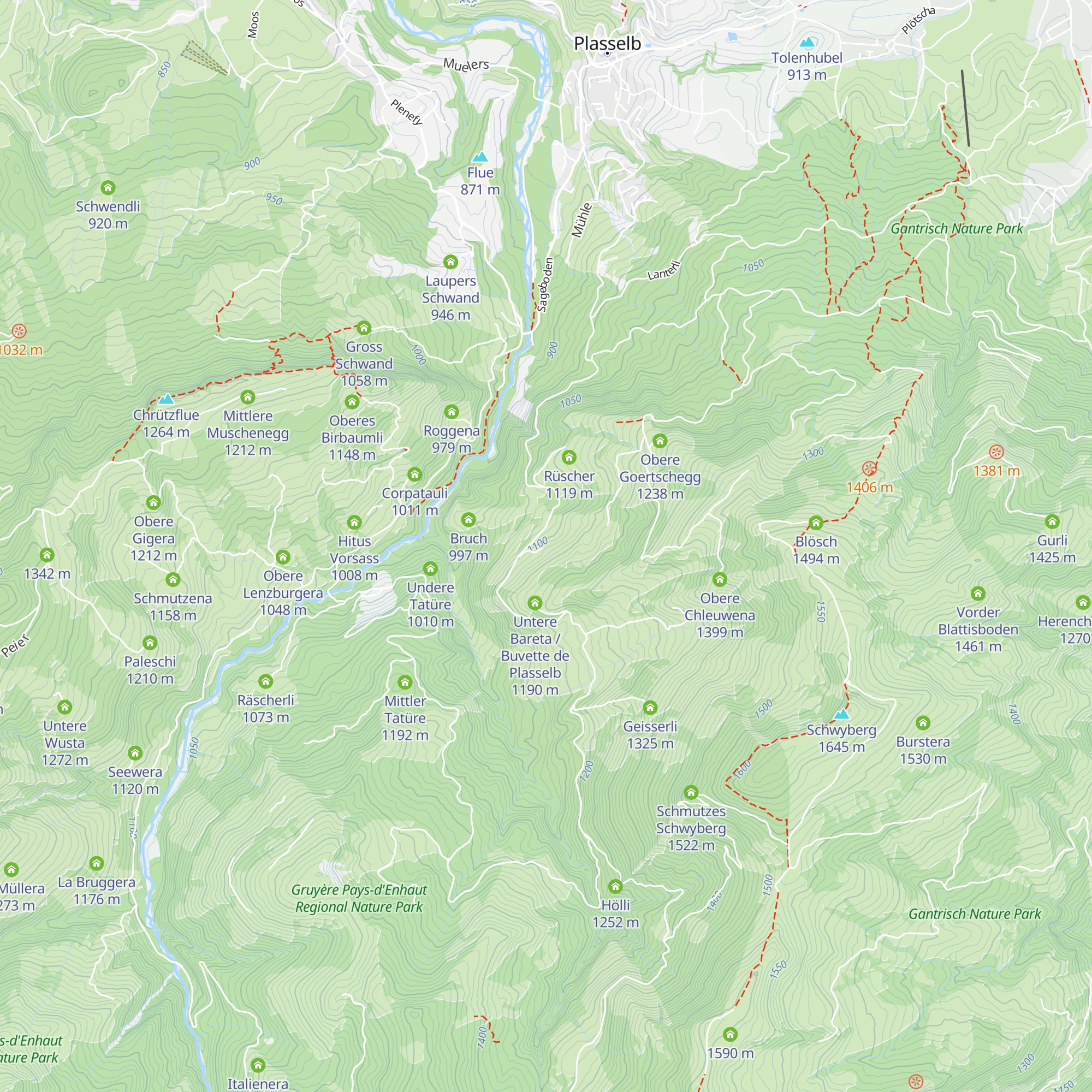 Präderwan und Philippes map