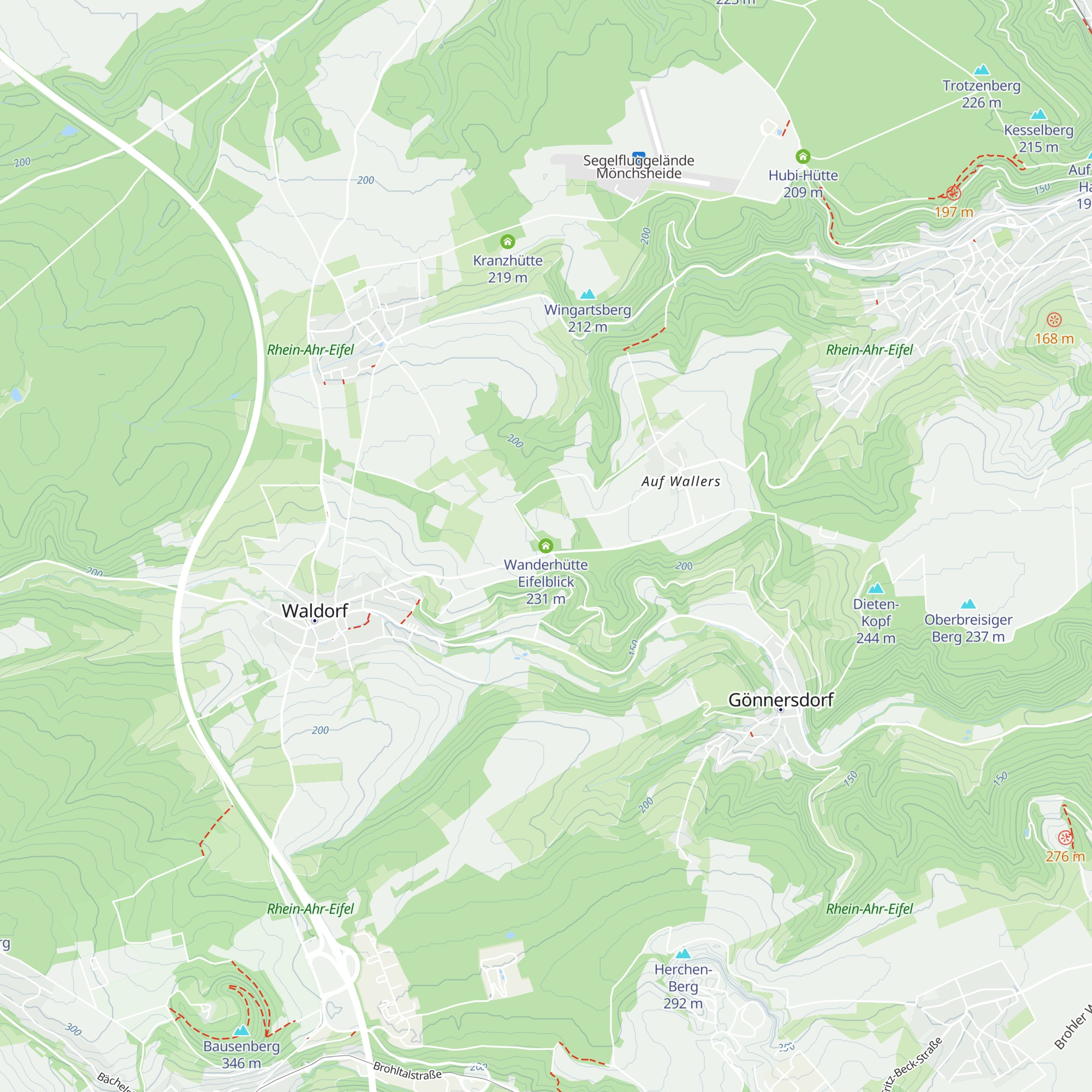 Wanderhütte Eifelblick map