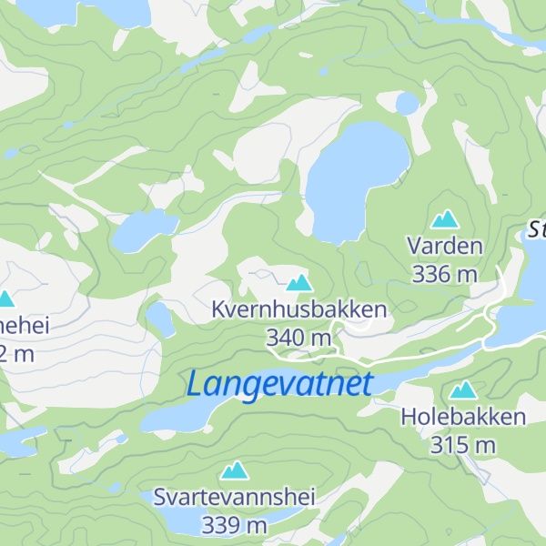 Map of Langevannshei