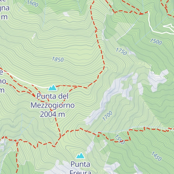 Map of Monte Cauri