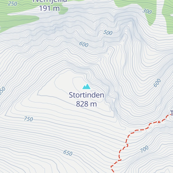 Map of Stortinden