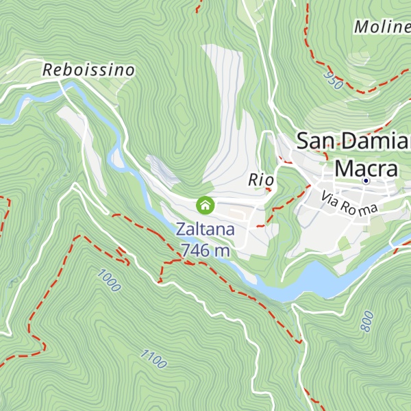 Map of Zaltana
