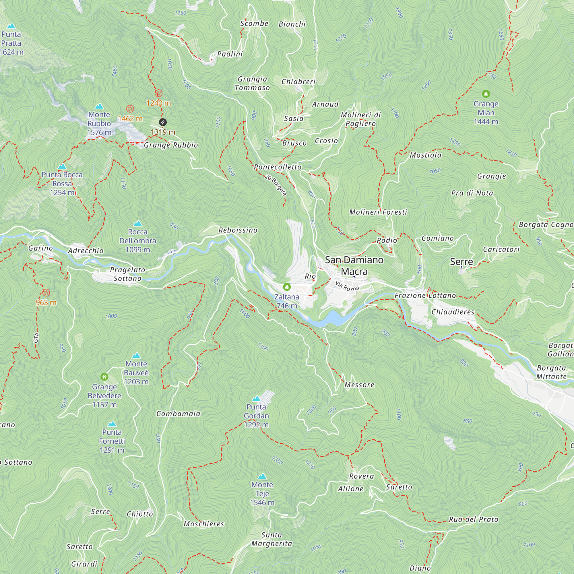 Zaltana map