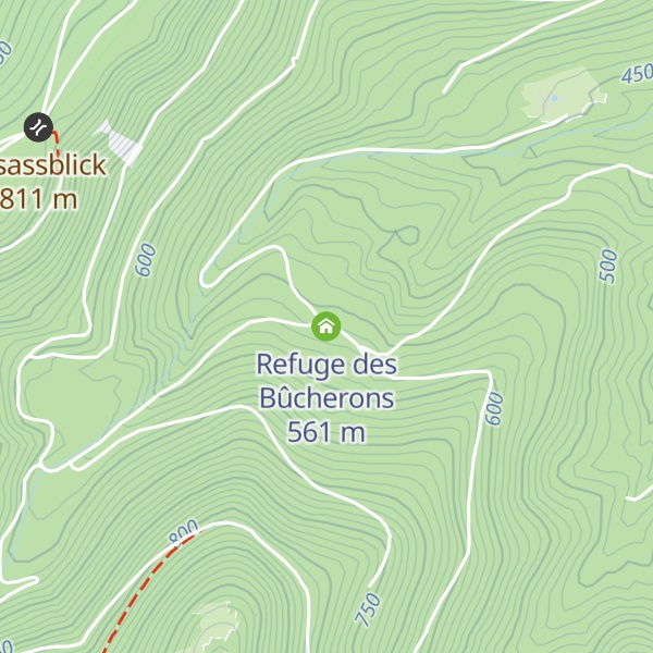 Map of Refuge des Bûcherons