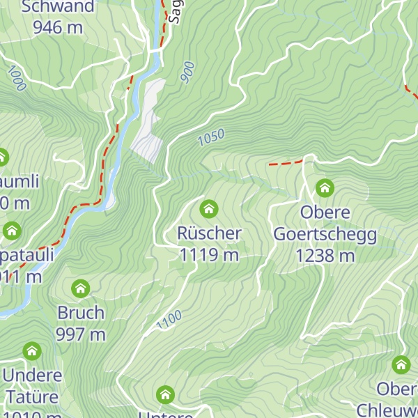 Map of Rüscher