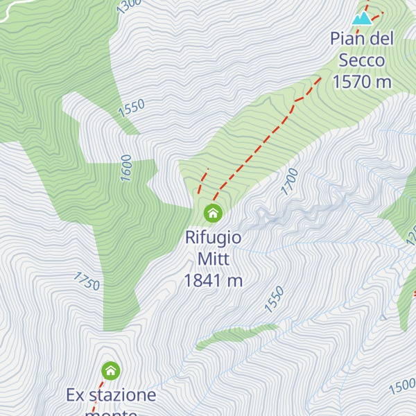 Map of Ex stazione monte seggiovia