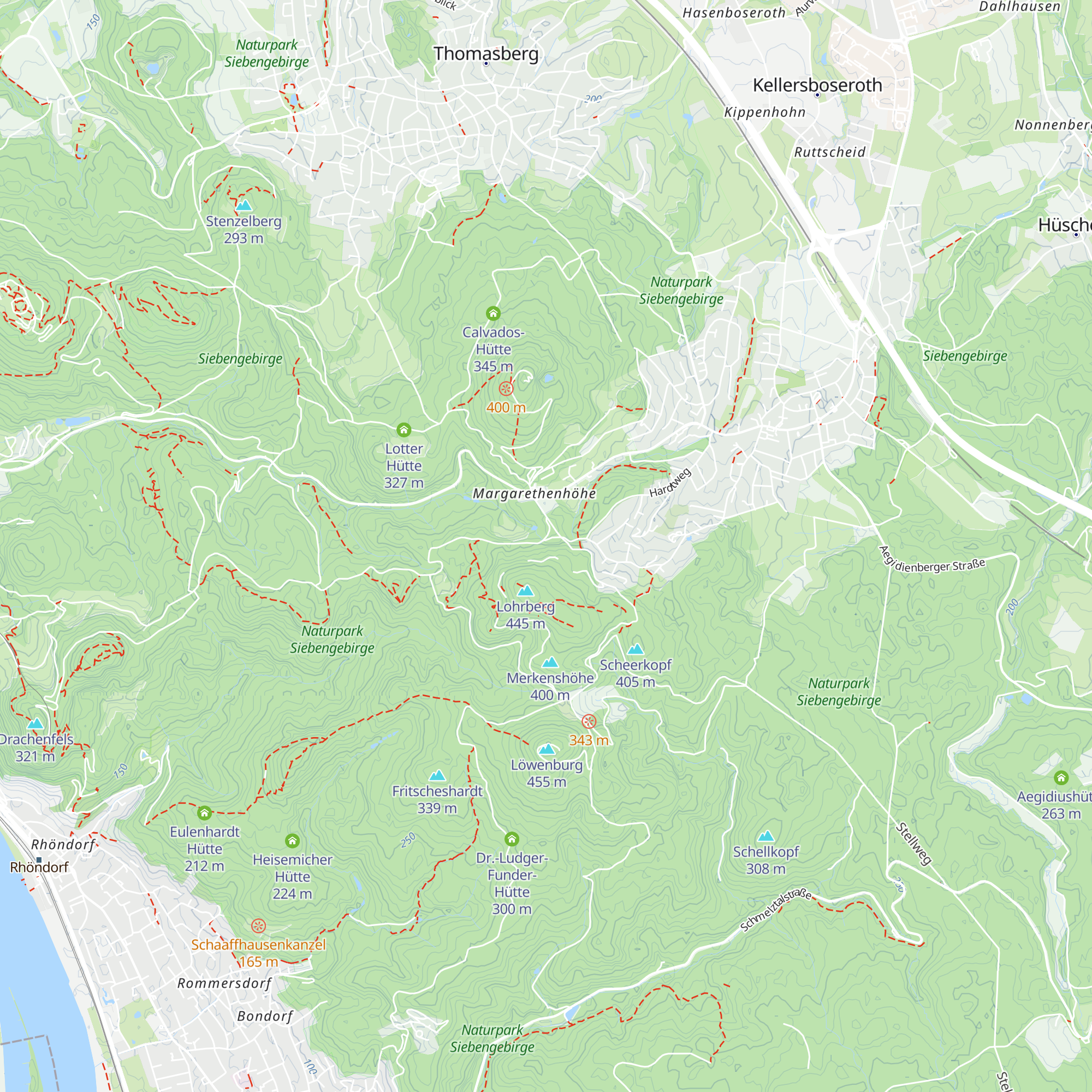 Gerhard-Müller-Hütte map
