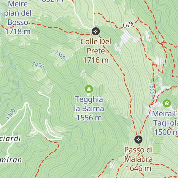 Map of Tegghia la Balma