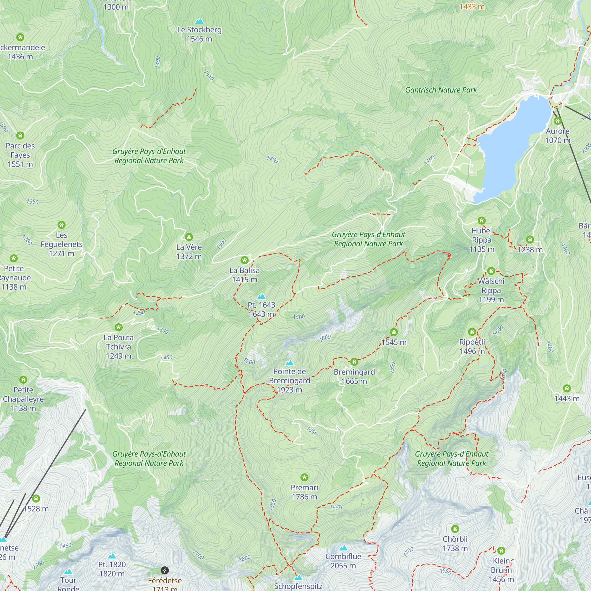 Ober Recardets map