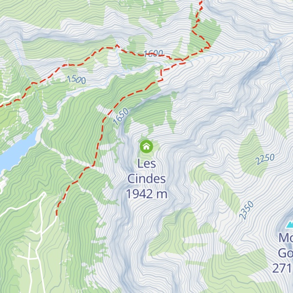 Map of Les Cindes