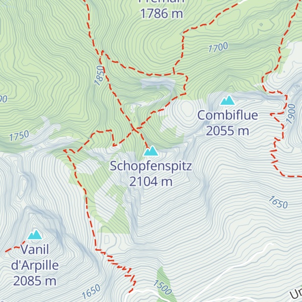 Map of Schopfenspitz