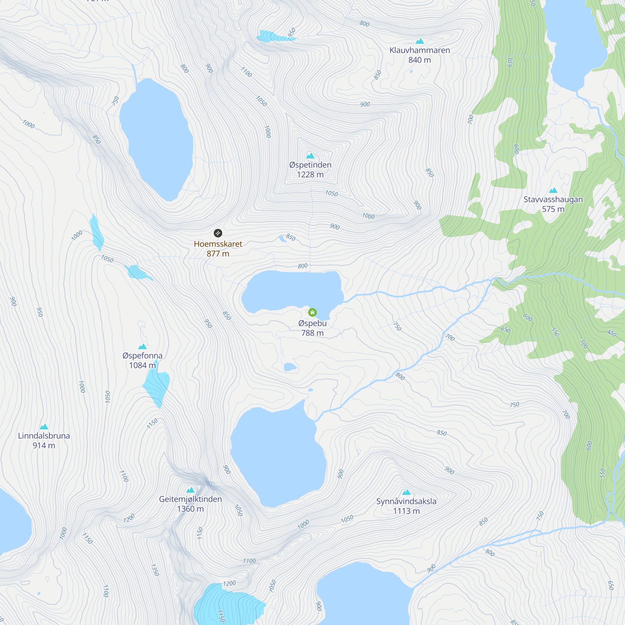 Øspebu map