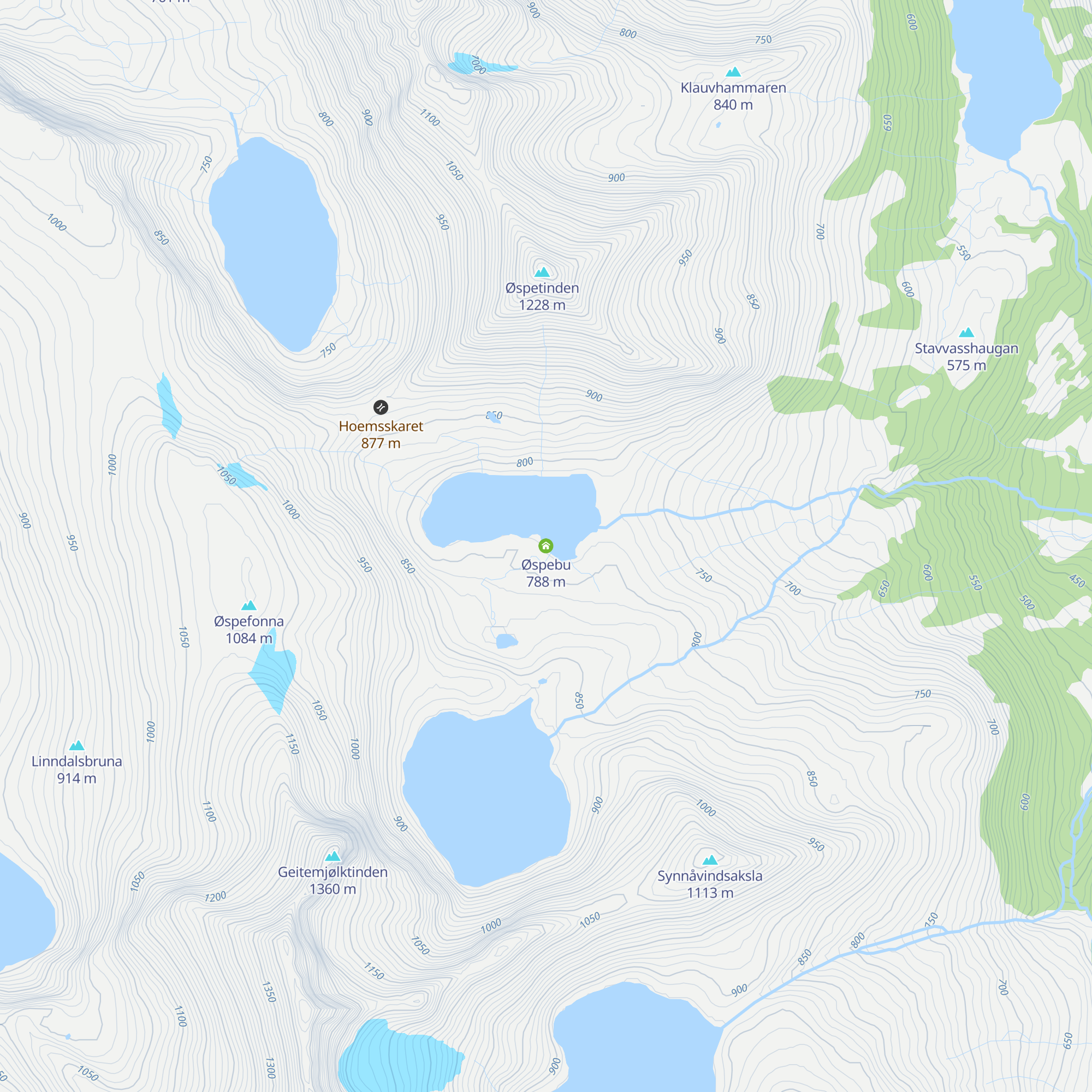 Øspebu map