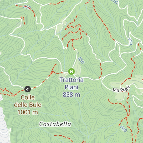 Map of Trattoria Piani