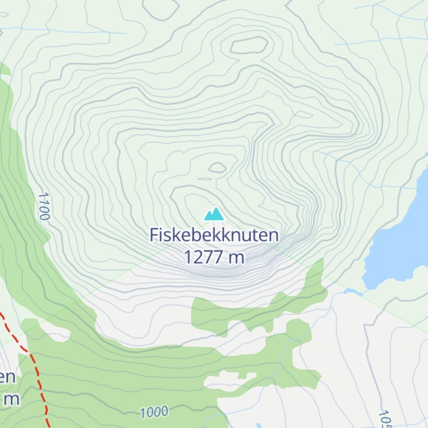 Map of Fiskebekknuten