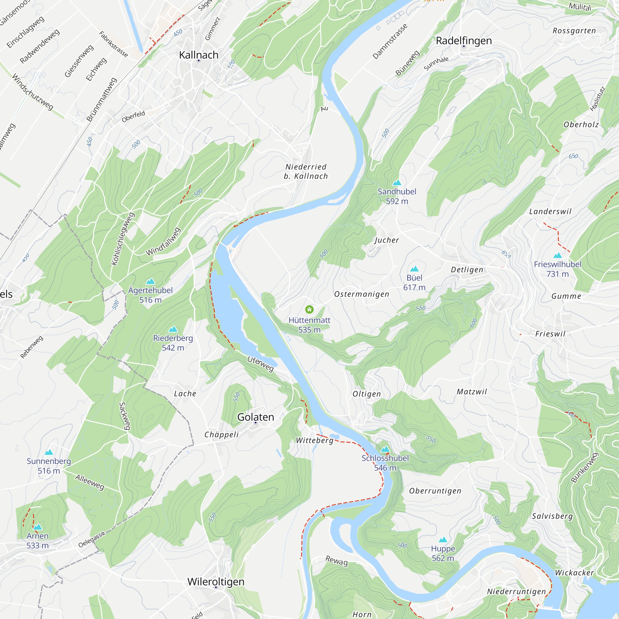 Hüttenmatt map