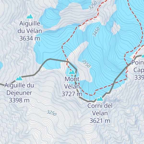Map of Mont Vélan