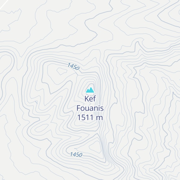 Map of Kef Fouanis
