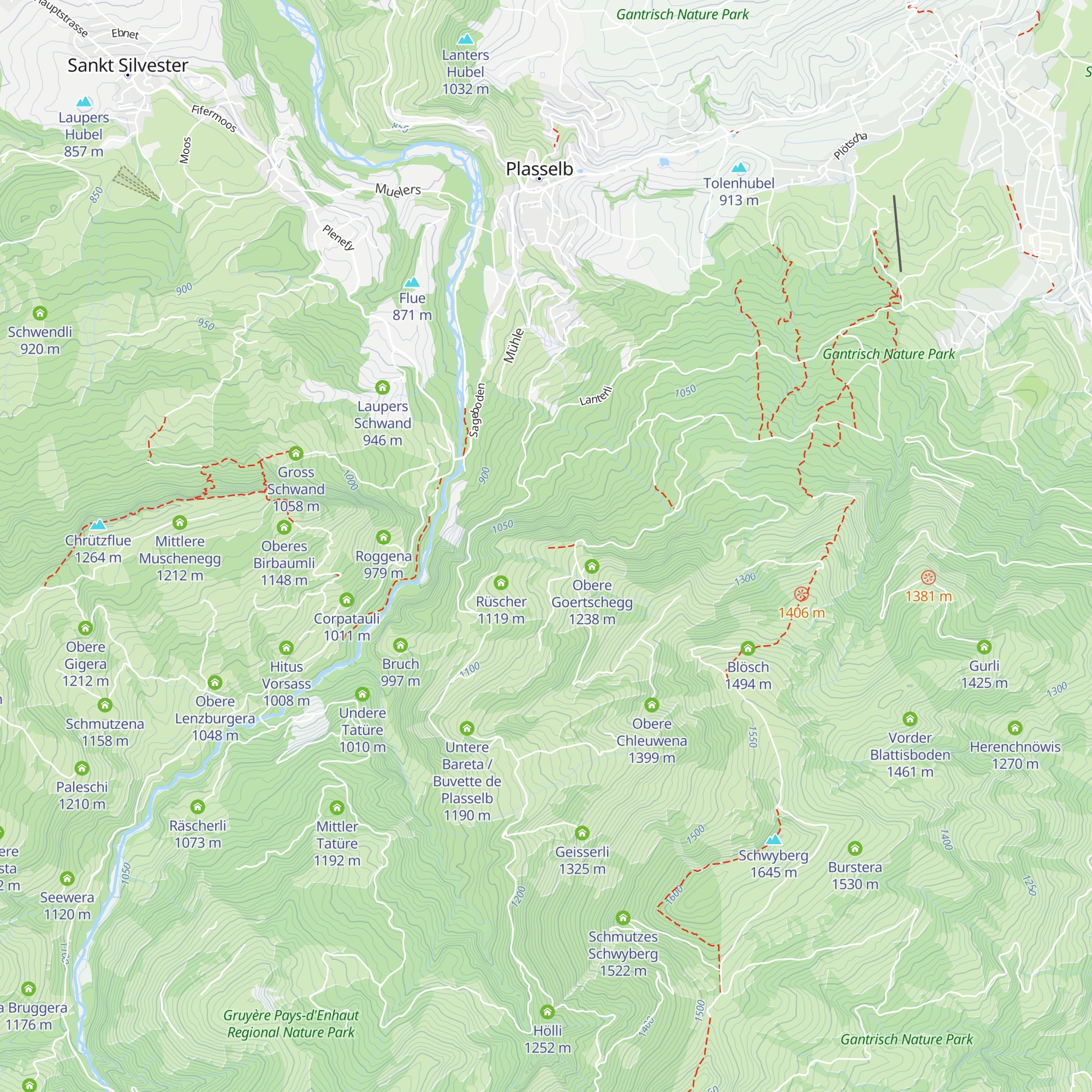 Untere Goertschegg map