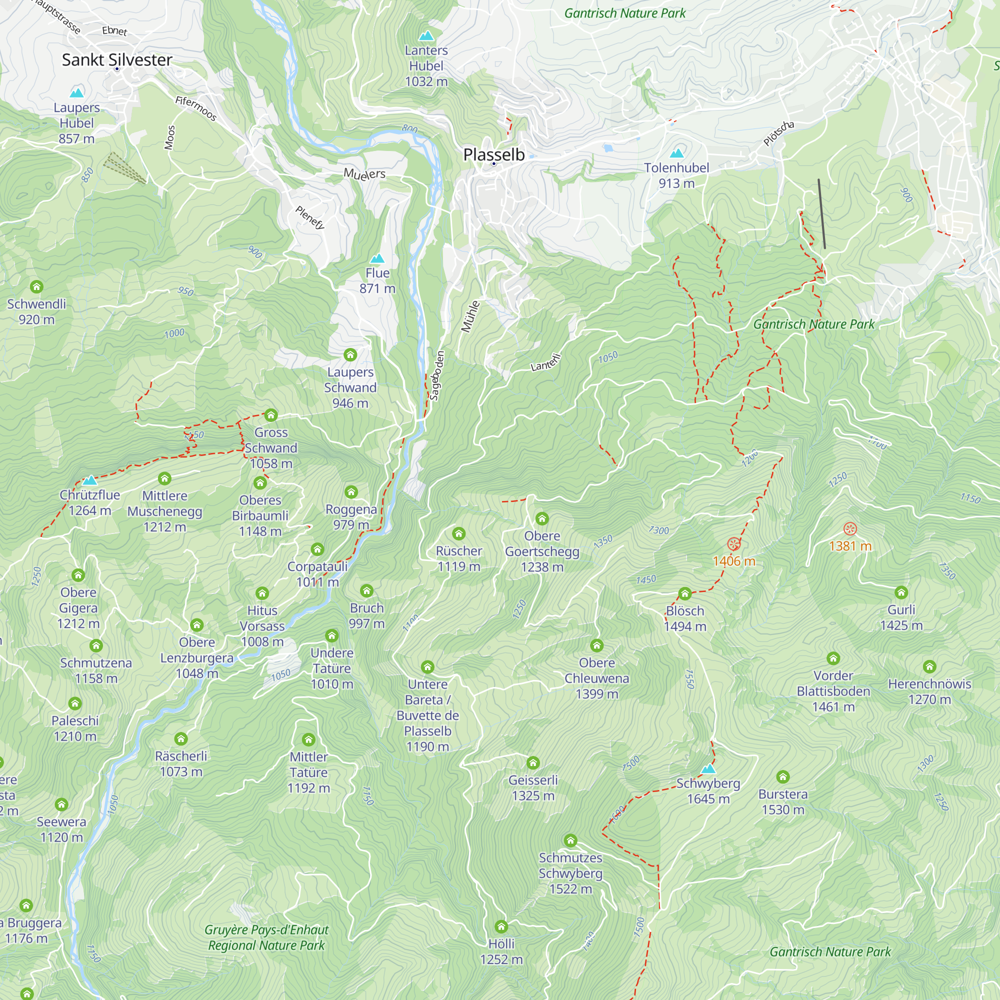Untere Goertschegg map