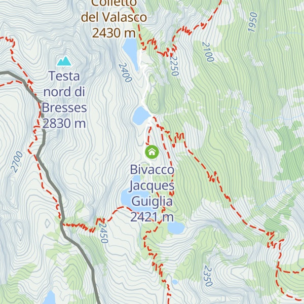 Map of Bivacco Jacques Guiglia