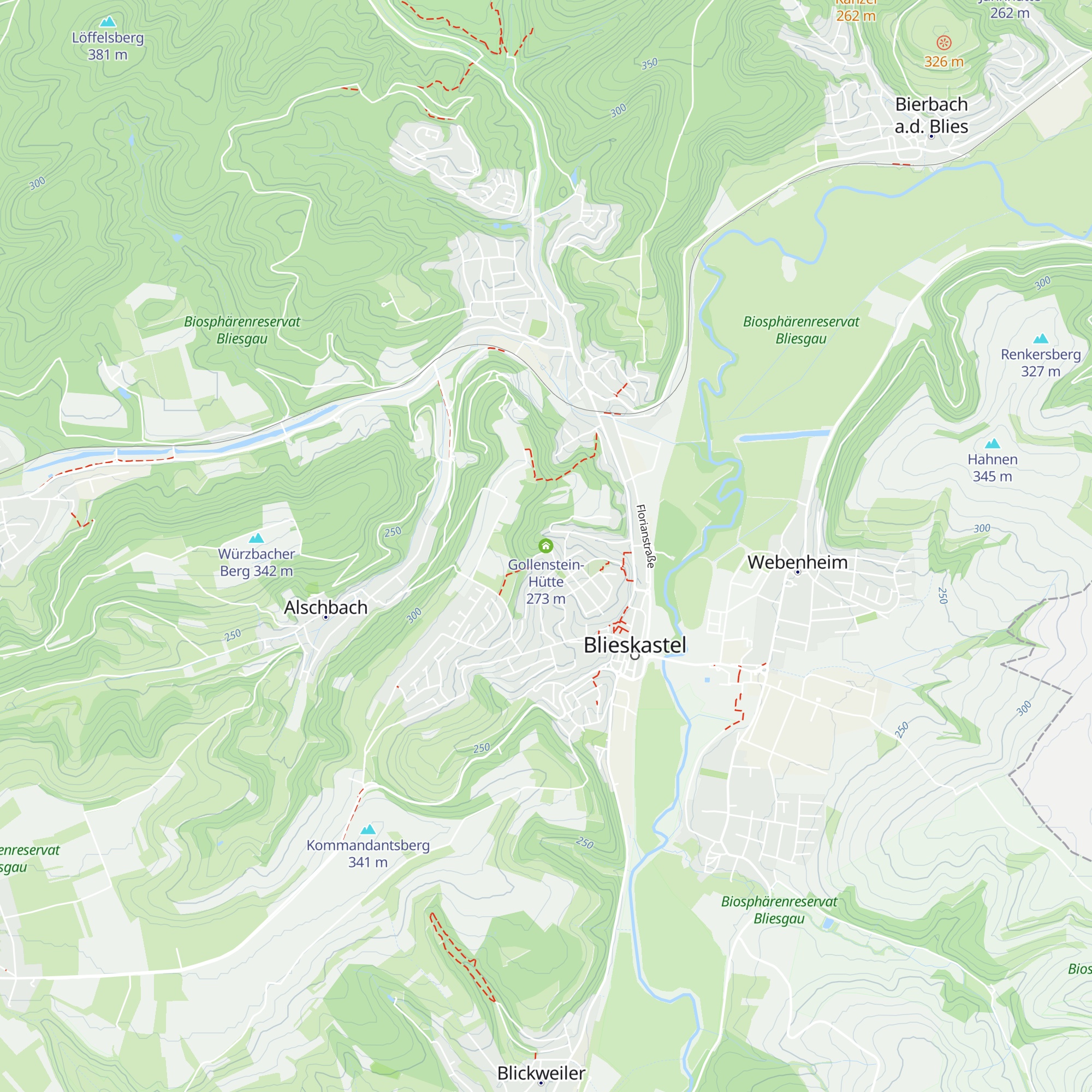 Gollenstein-Hütte map