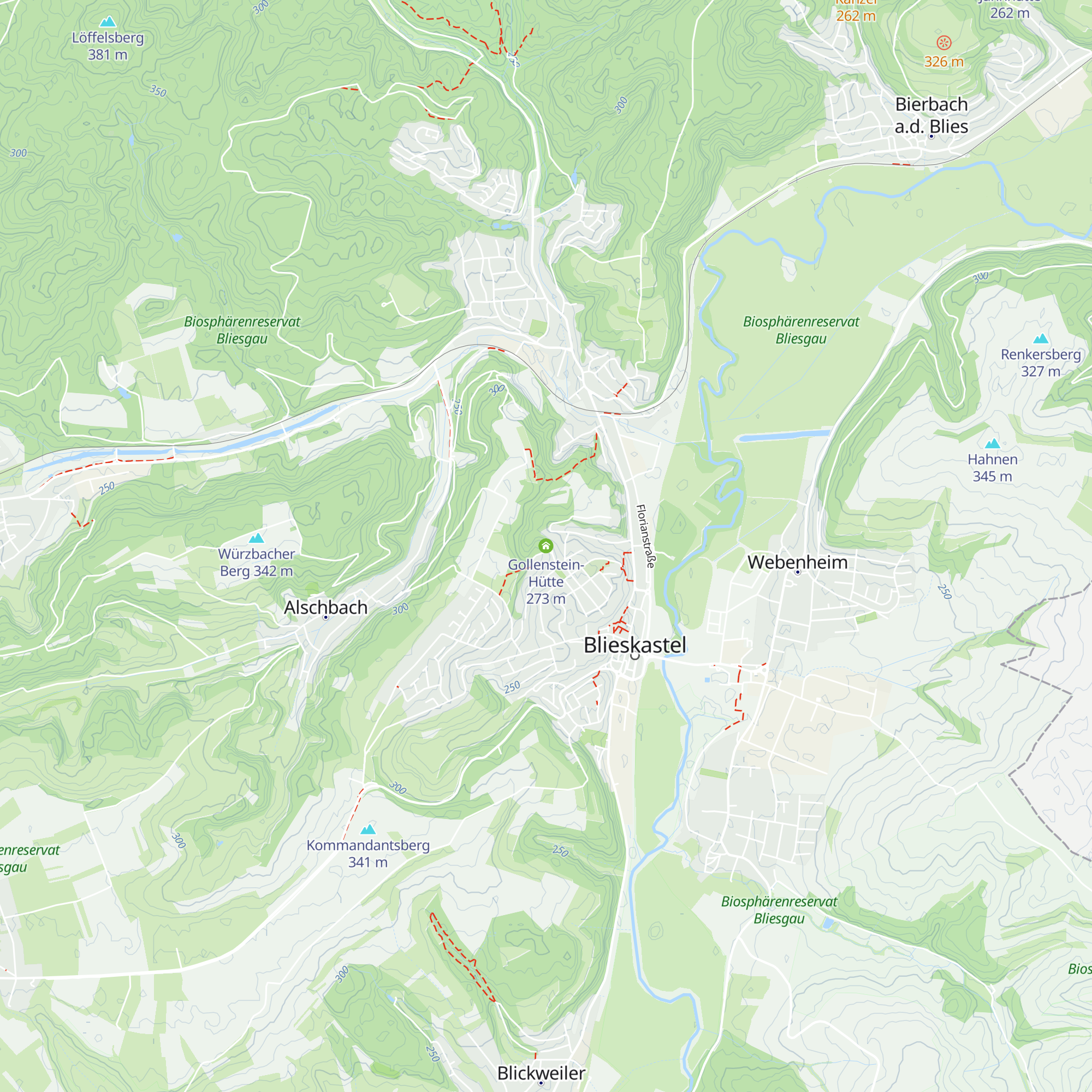 Gollenstein-Hütte map
