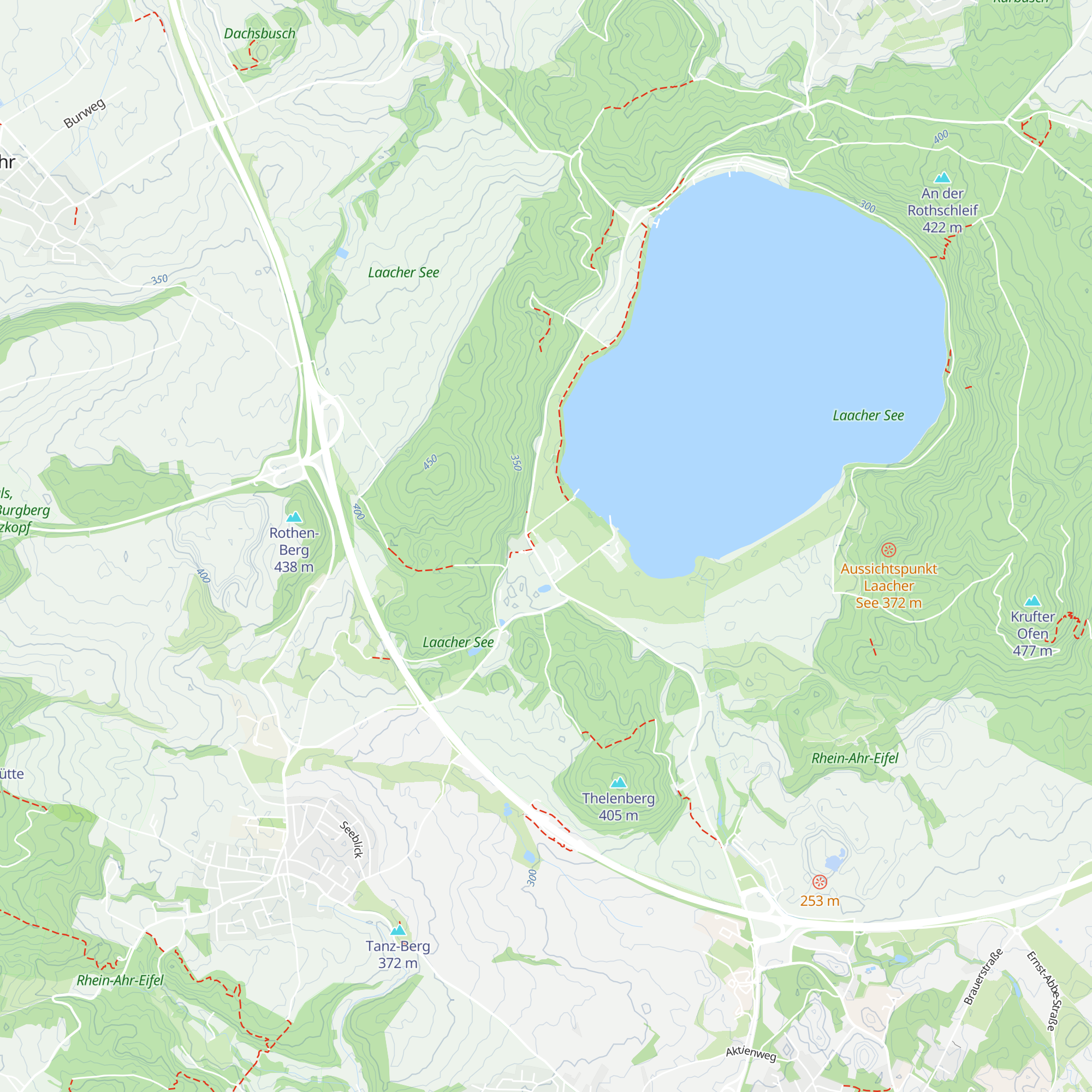 Tourist-Info der Vulkanregion Laacher See map