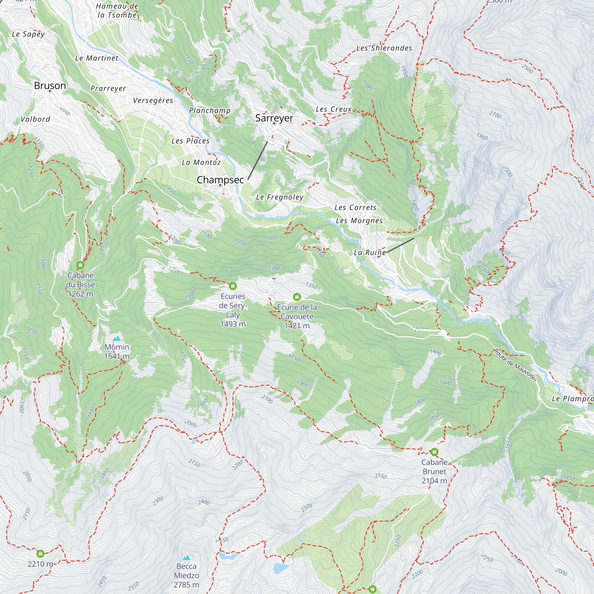 Ecurie de la Cavouete map
