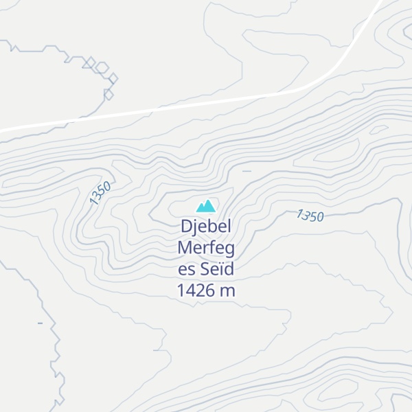 Map of Djebel Merfeg es Seïd