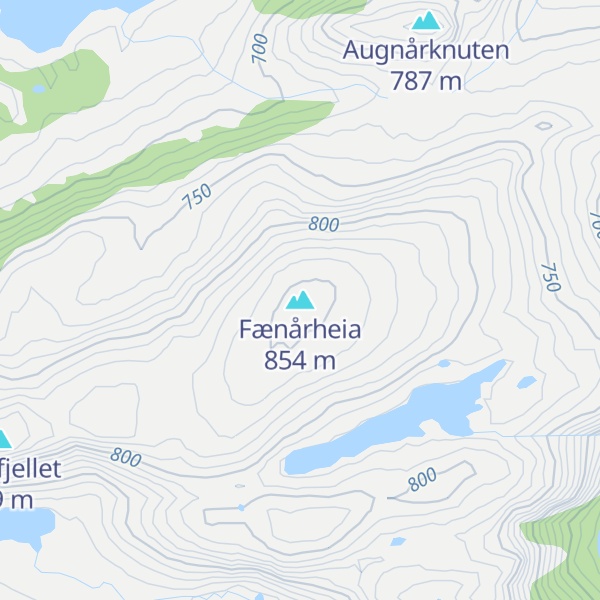 Map of Fænårheia