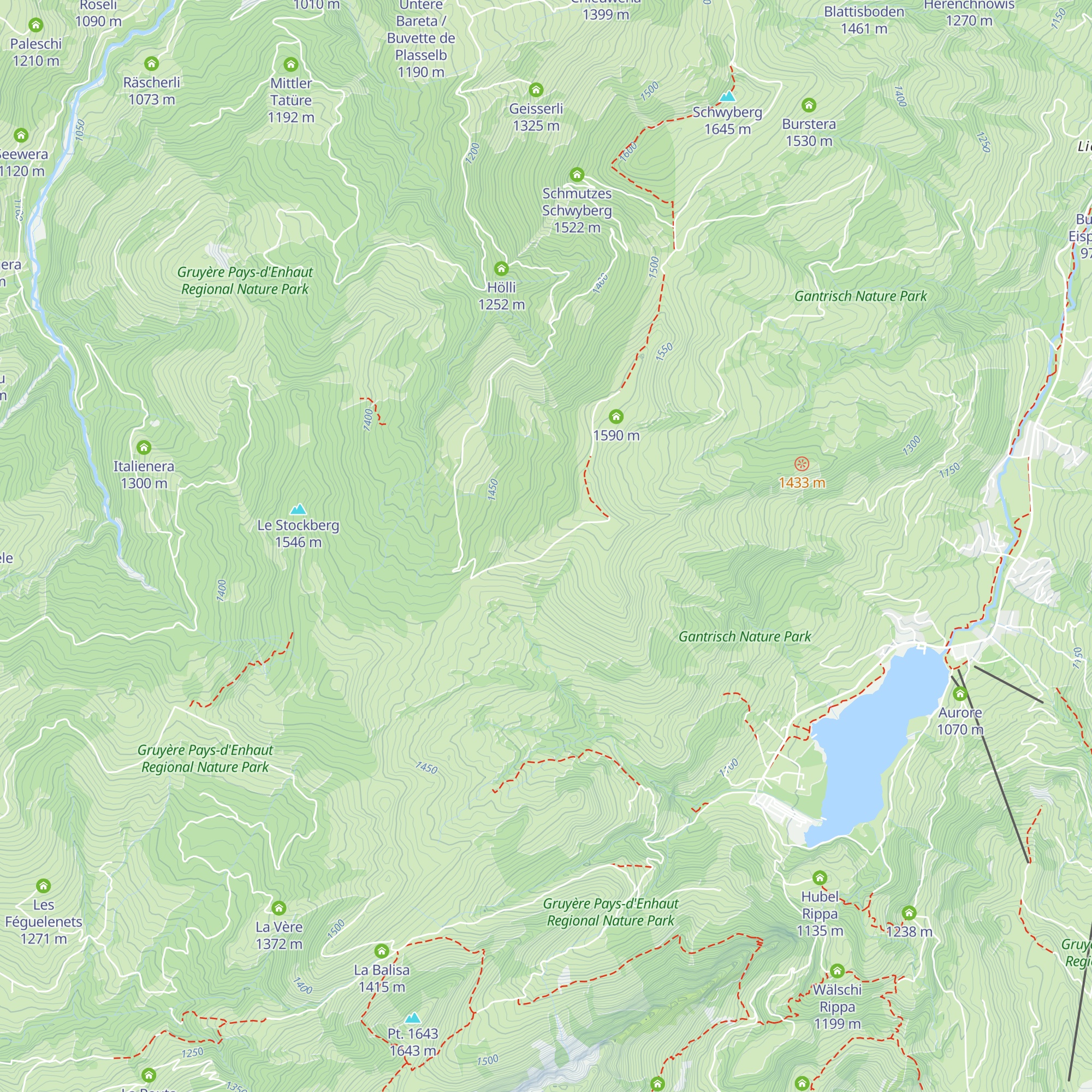Fuchses Schwyberg map