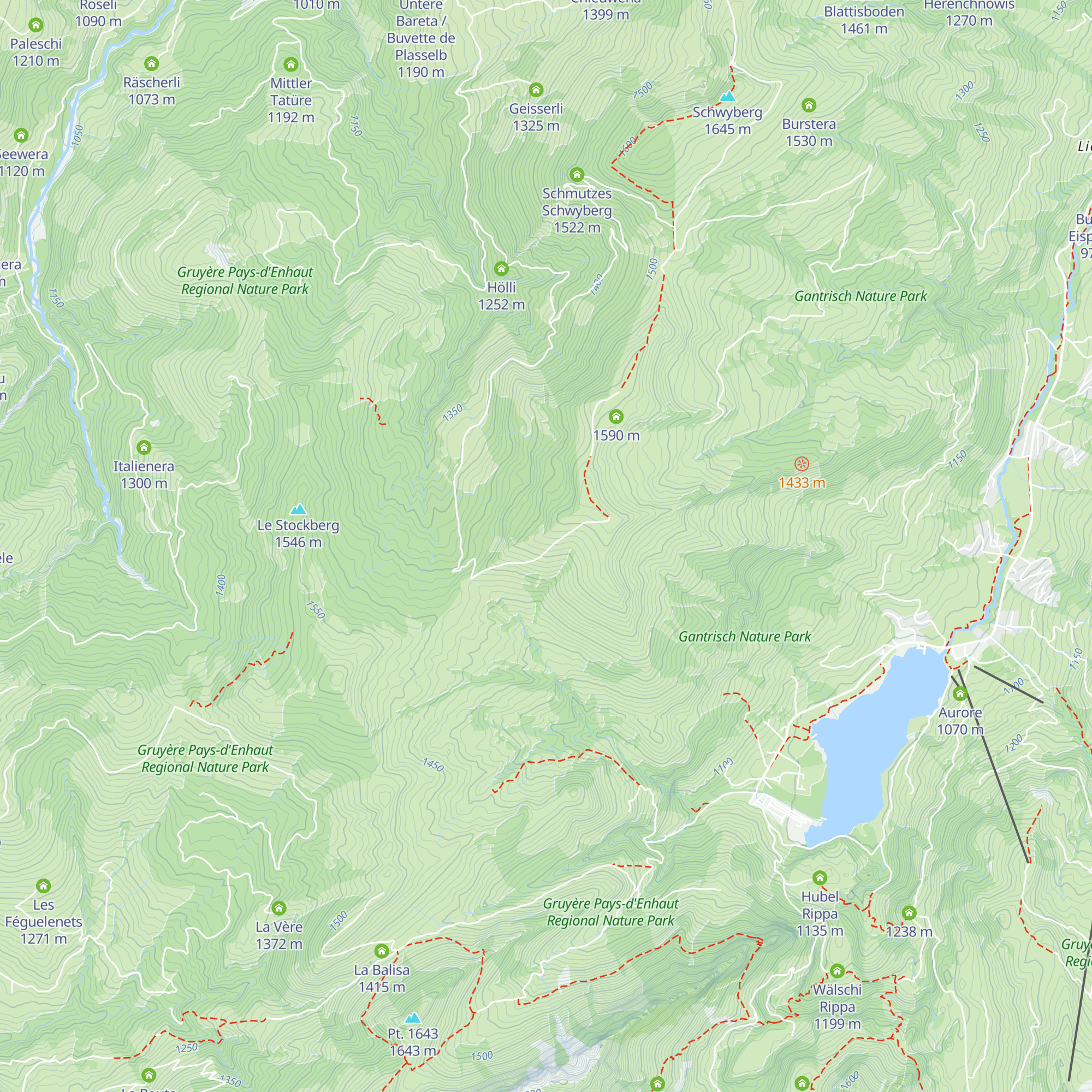 Fuchses Schwyberg map