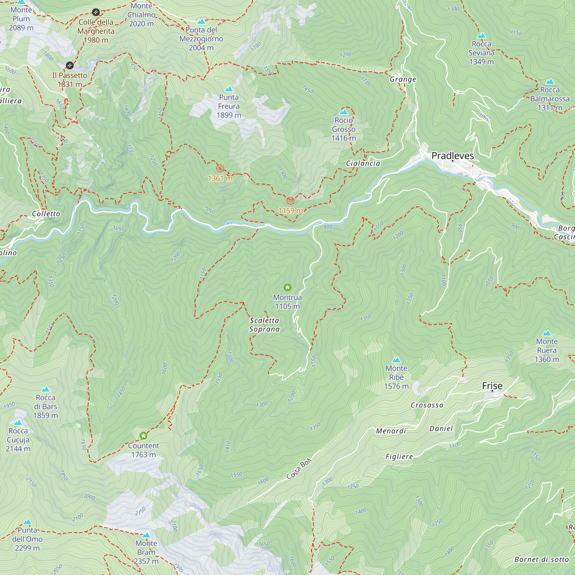 Montrua map
