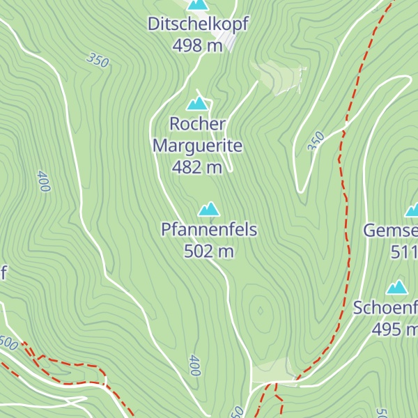 Map of Pfannenfels