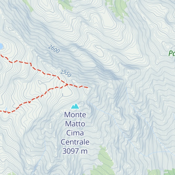 Map of Monte Matto Cima Est