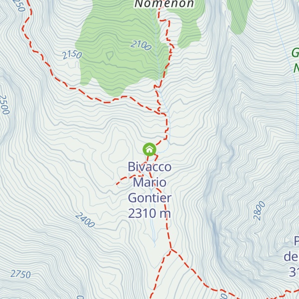 Map of Bivacco Mario Gontier