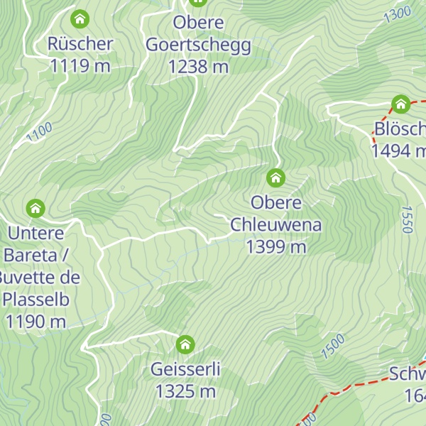 Map of Mittlere Chleuwena