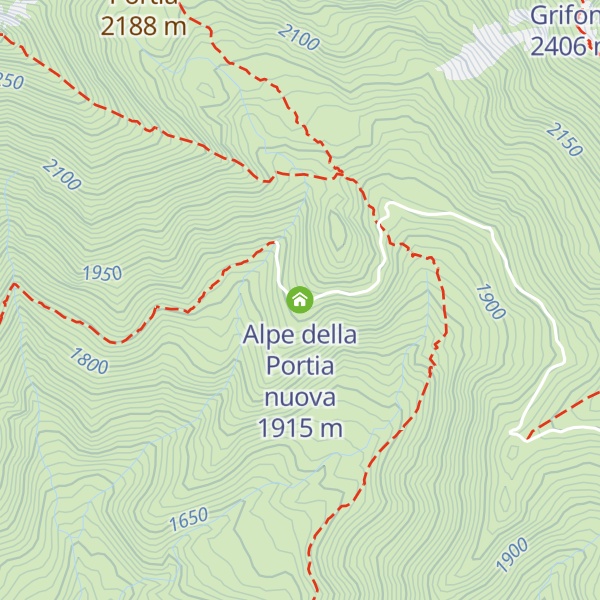 Map of Alpe della Portia nuova