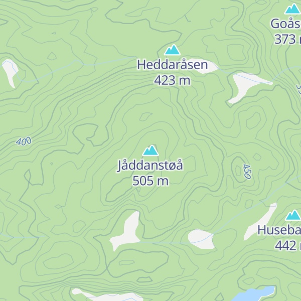 Map of Jåddanstøå