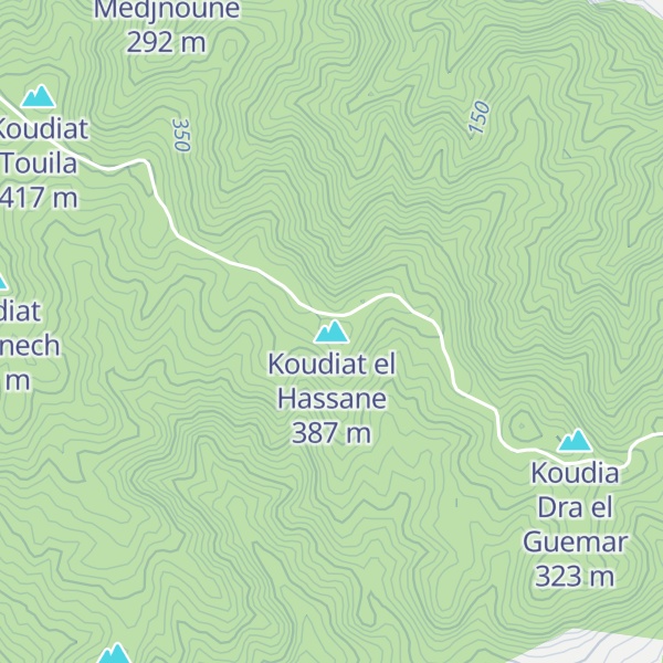 Map of Koudiat el Hassane