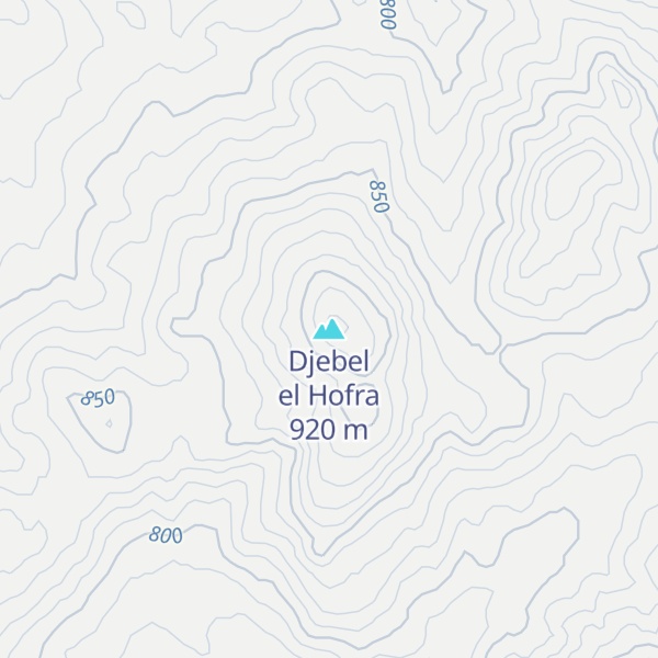 Map of Djebel el Hofra