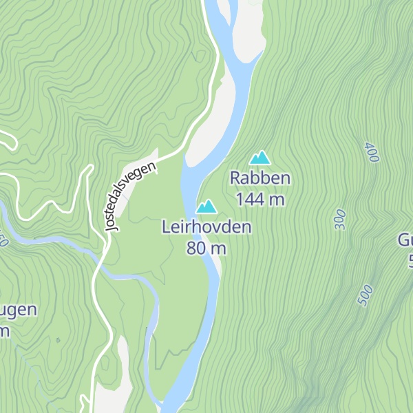 Map of Leirhovden
