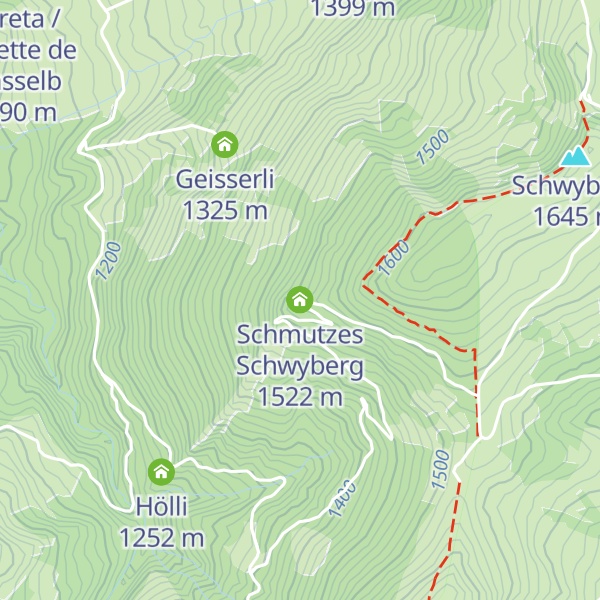 Map of Schmutzes Schwyberg