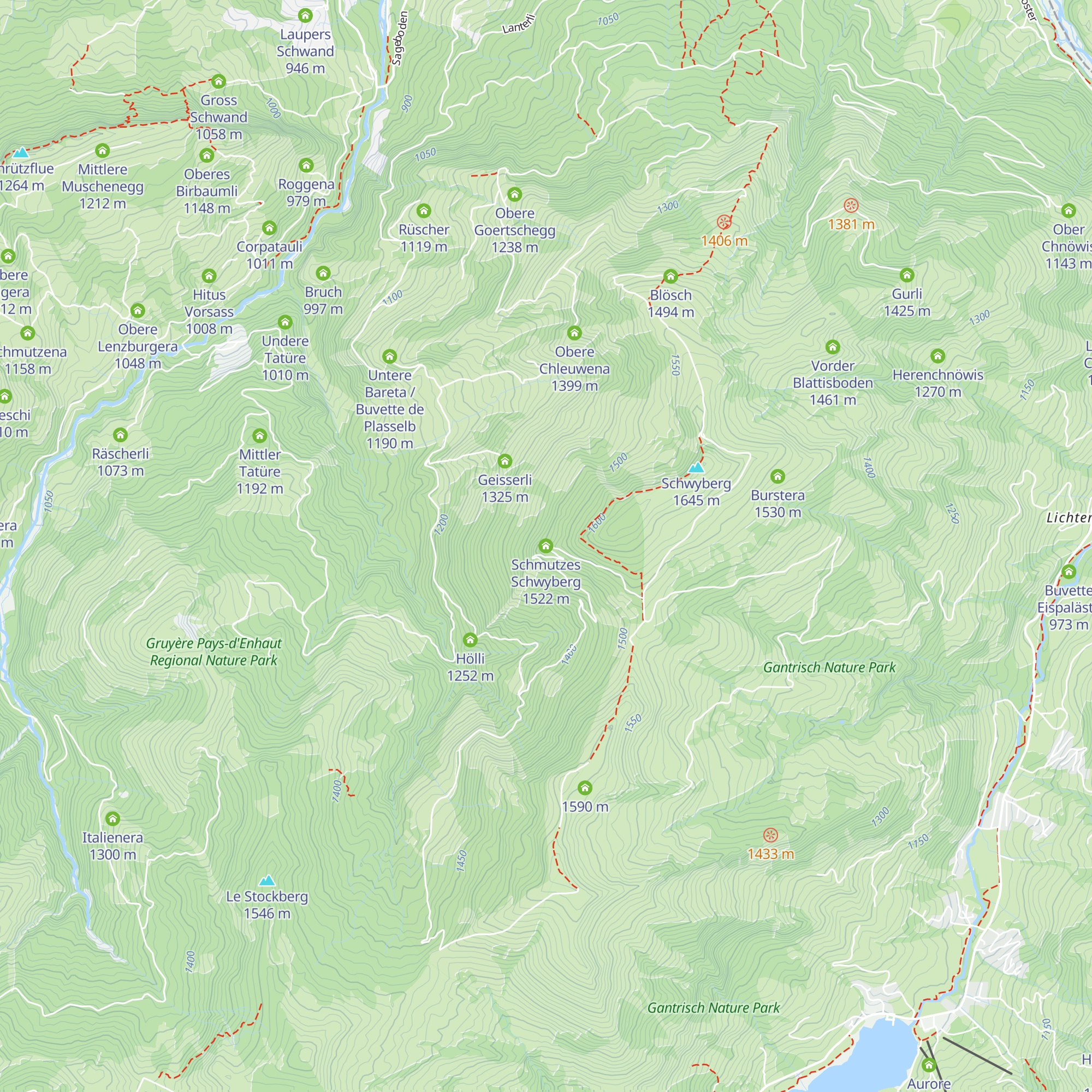 Schmutzes Schwyberg map