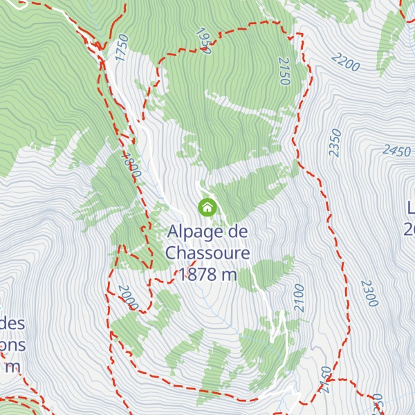 Map of Alpage de Chassoure