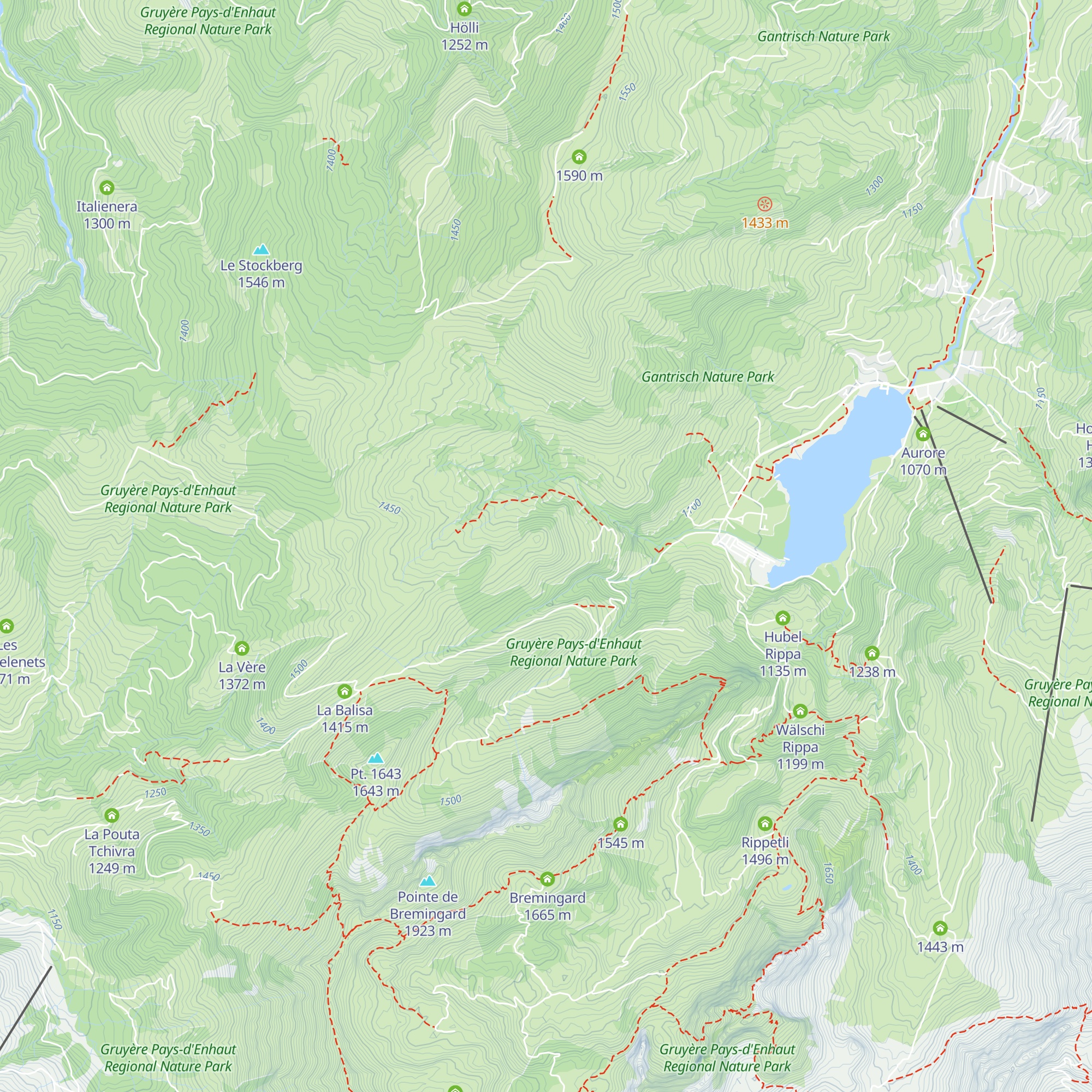 Ober Thossis Rain map