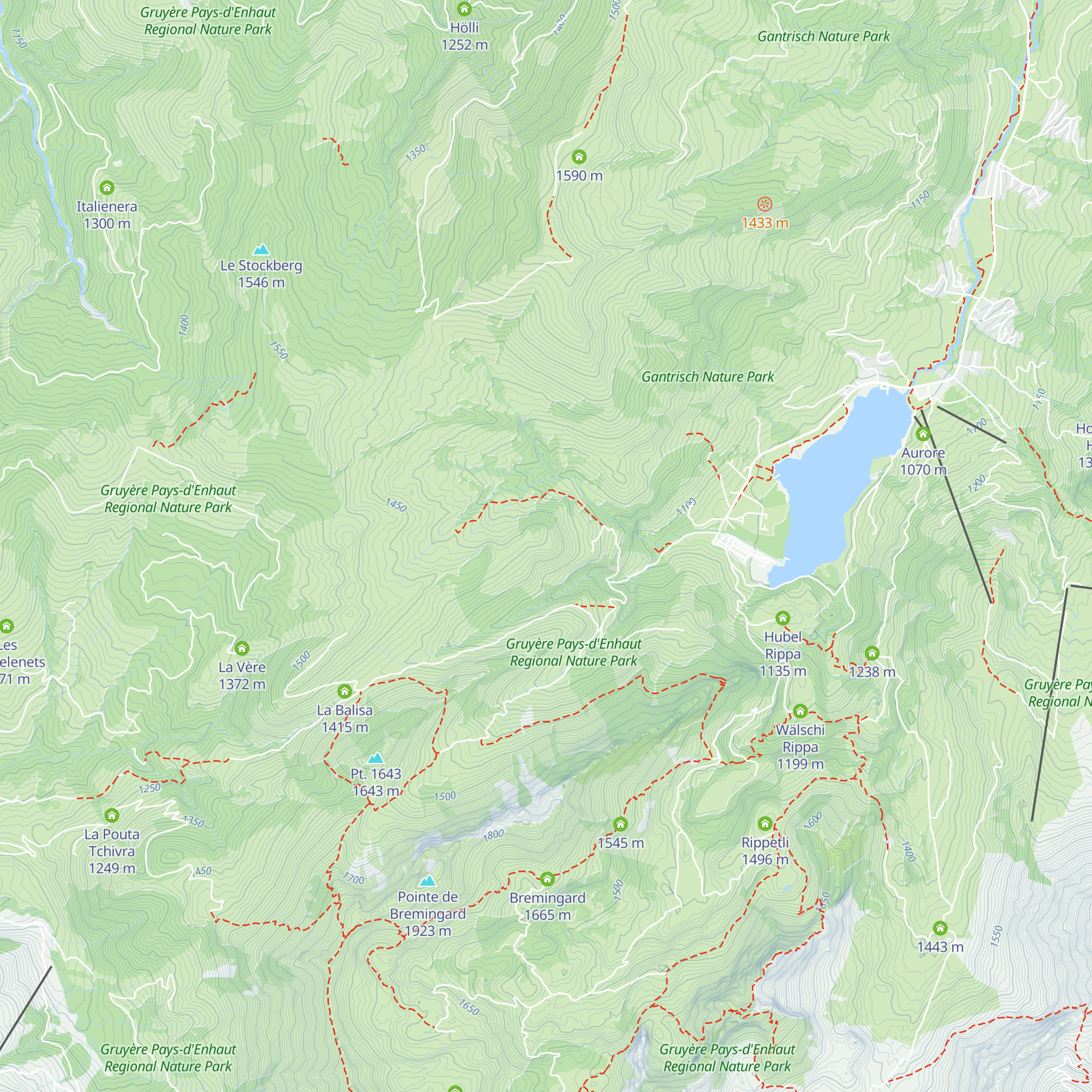 Ober Thossis Rain map