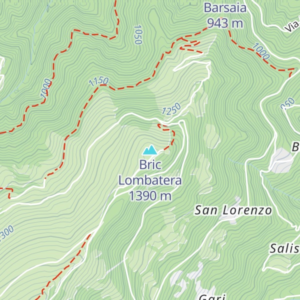 Map of Bric Lombatera